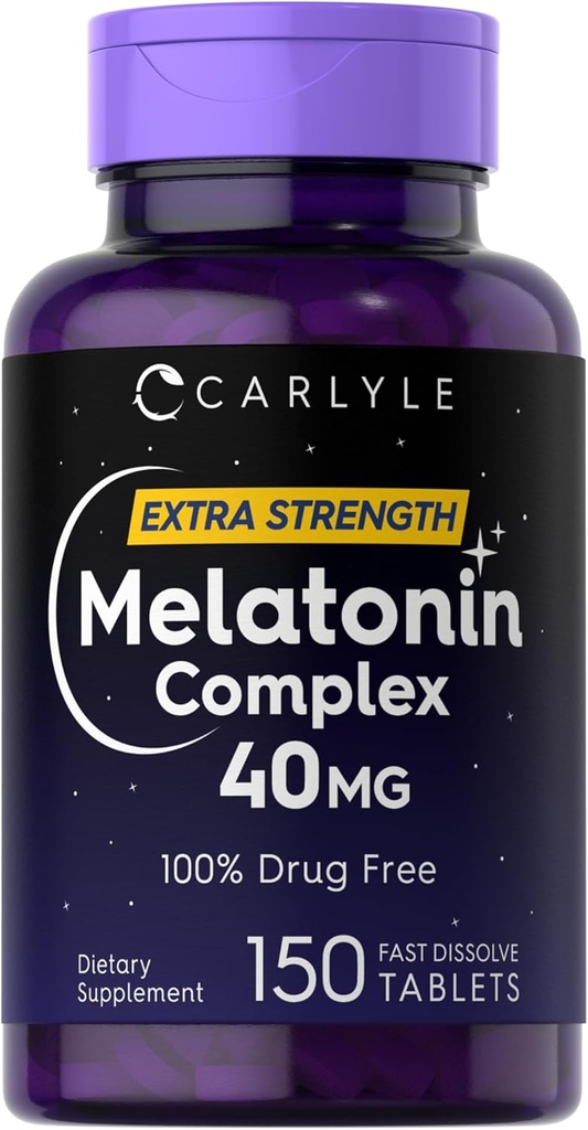 Carlyle Melatonin 40mg Complejo ← 150 Fast Dissolve Tablets