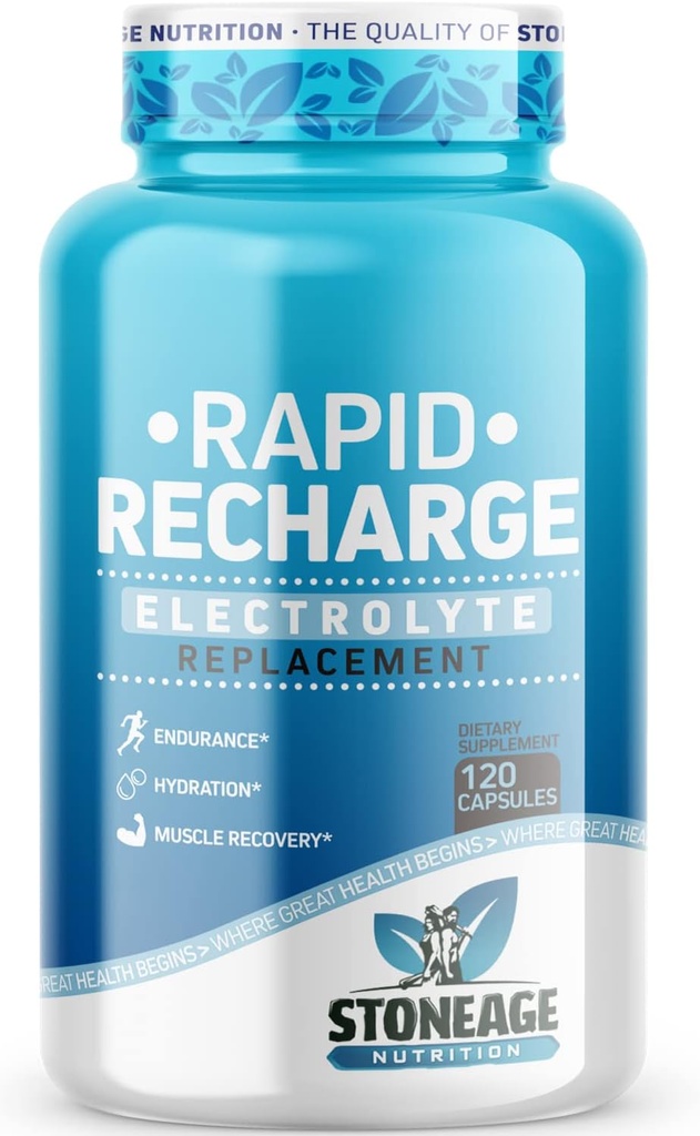 Píldoras de electrolitos - 120 cápsulas - Soporte para el síndrome de POTS, tablas de sal - suplementos de los electrolitos de Keto, hidratación rápida, resistencia, recuperación de la deshidratación - GMO &amp; Gluten Free