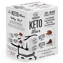 Genius Gourmet Gluten Free Keto Protein Bar, Chocolate Keto Bares, Premium MCTs, Low Carb, Low Sugar (Variety Pack, 20 Conde (Pack of 1))