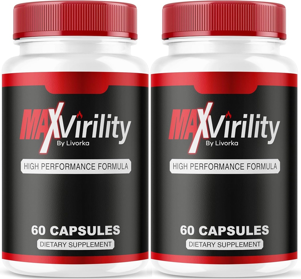(2 Pack) Max Virility Para Hombres, Max Virility, Maxvirility Para Hombres, MaxVirility Capsules, MaxVirility, Max Virility Suplemento, Max Virility Pills Para Hombres, Max Virility Pills, 120 cápsulas Para 2 meses