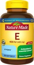 Nature Made Vitamina E 180 mg (400 UI) dl-Alpha, Suplemento dietético para soporte antioxidante, 300 Softgels, 300 Day Supply