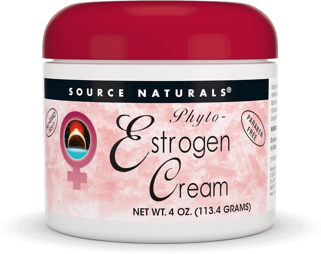 Fuente Natural Crema de Phyto-Estrógeno, Libre de Paraben - 4 oz
