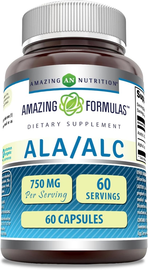 Increíble Nutrición Ala/ALC 750 Mg 60 Cuenta