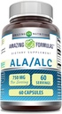 Increíble Nutrición Ala/ALC 750 Mg 60 Cuenta