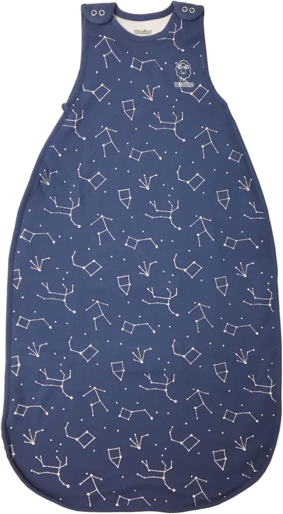 Woolino Big Kid Sleeping Bag, 4 Season Baby Sleep Sack, Merino Wool y Organic Cotton Wearable Blanket, 4-6 años