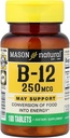 Vitaminas Mason B 12 250mcg Tablas