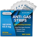 Anti Gas Relief 30 Strips ← Mint Flavor Oral Dissolvable Anti Bloating Relief Strips tóxico Rapid Gas Relief for Adults viv Effective Bloating Relief for Women