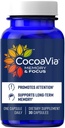 CocoaVia Memory & Focus Brain Supplement, 30 Day, Cocoa Flavanol Blend, Lutein, Añadido Caffeine for Boost. Mejorar la función cognitiva, Atención, Vegan &amp; Plant Based, 30 cápsulas