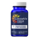 CocoaVia Memory & Focus Brain Supplement, 30 Day, Cocoa Flavanol Blend, Lutein, Añadido Caffeine for Boost. Mejorar la función cognitiva, Atención, Vegan &amp; Plant Based, 30 cápsulas