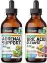 BIO KRAUTER Soporte Adrenal Tintura 4 Fl. Oz. & Uric Acid Support Tintura 4 Fl. Oz.