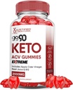 Laboratorios Justificados Go 90 Keto ACV Gummies Extreme 2000MG Go90 Keto Gummies Apple Sider Vinegar Fórmulada con Pomegranate Beet Juice Powder B12 Vegan Non GMO 60 Gummys
