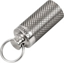 Titanium impermeable Keychain Pill Holder Container,Portable Mini Size Pill Box Caja de viaje al aire libre
