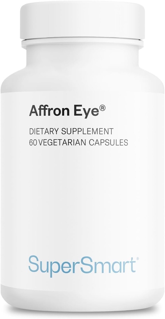 Supersmart - Ojo de Affron - Extracto de Saffron - Estándarizado al 3% Crocin ¦ No GMO &amp; Gluten Gratis - 90 cápsulas vegetarianas