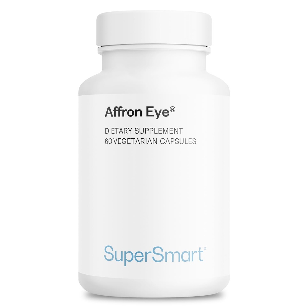 Supersmart - Ojo de Affron - Extracto de Saffron - Estándarizado al 3% Crocin ¦ No GMO &amp; Gluten Gratis - 90 cápsulas vegetarianas