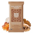 Organic Functional Mushroom Vegan Protein Bars | Made in USA | Full Dose (1500mg) Lions Mane, Chaga, Reishi & Cordyceps Bars | Plant Protein Bars w/ Adaptogens & Superfoods | Chocolate Chip Cookie Dough