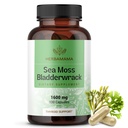 HERBAMAMA Sea Moss and Bladderwrack Capsules - 1600mg Irish Sea Moss for Immune Support - Vegan, Non-GMO Immunity Supplement for General Support