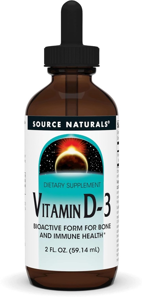 Fuente Naturals Vitamina D-3 Liquid Drops 2000 iu Supports Bone & Immune Health* - 2 Fluid oz