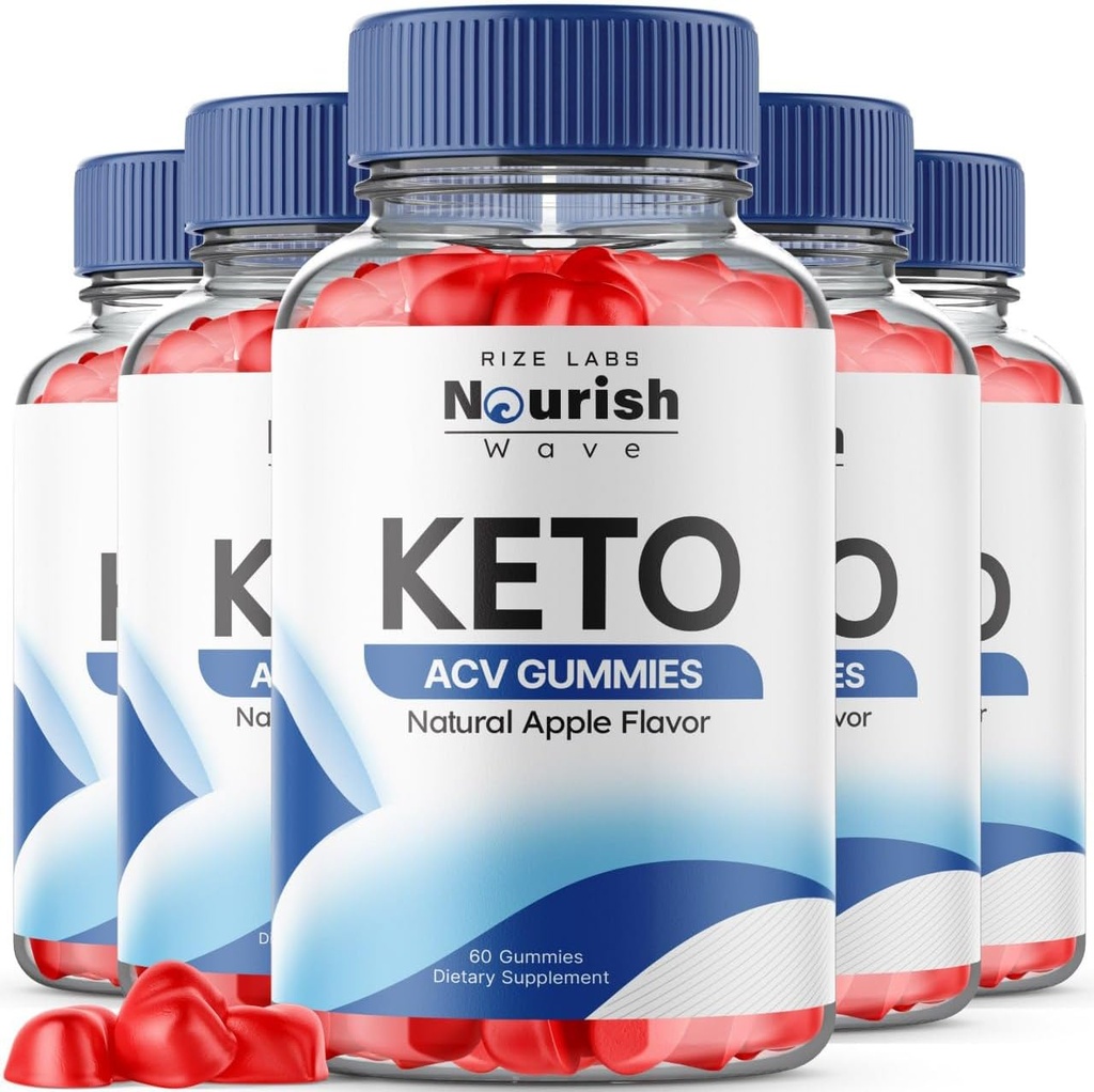 rize labs - Nourish Wave Keto ACV Gummies apoya la pérdida avanzada de peso, para una mejor digestión, resistencia y resistencia (300 Gummies)