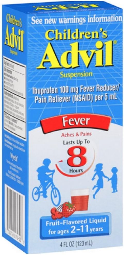Advil, Suspensión infantil, Saborada de frutas, 4 onzas
