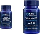 La extensión de vida Curcumin Elite Turmeric Ginger Extracto &amp; Vitamina D3 5000 UI Softgels - Healthy Inflammatory Immune Response and Bone Brain Health - 30 &amp; 60 Con