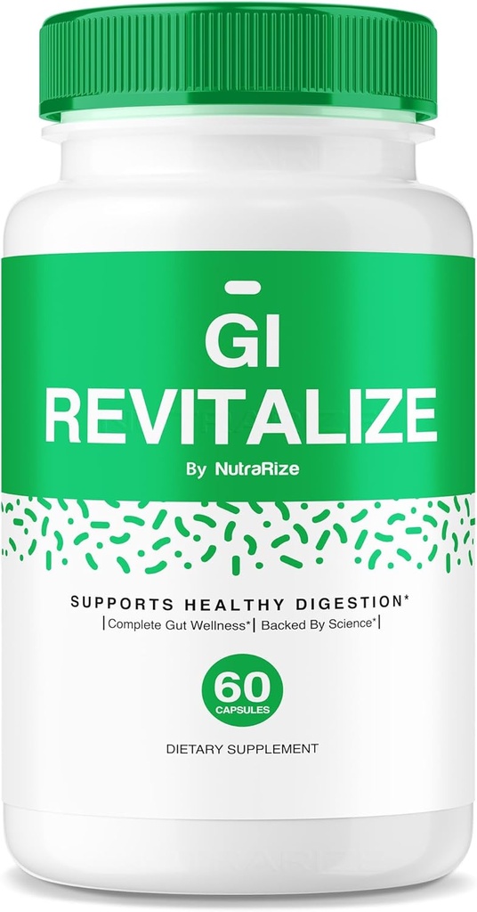 GI Revitalize Capsules - GI Revitalize Pro Pills to Support Healthy Digestion, GI Revitalized Advanced Formula for Gut Health, G I Revitalizer Maximum Strength Supplement Reviews (60 Capsules)