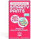 SmartyPants Baby Multi DHA Suplemento:Liquid Multivitamínico con vitamina D3, C,Vitamin B6,Biotin,Choline & Lutein, para bebés de 6 a 24 meses,Gluten Free,Natural Fruit Flavor,30 Servings(Package May Vary)