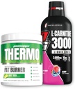 PROSUPPS Thermo Fat Burning Thermogenic Powder Spicy Rita y 3000 L-Carnitine Berry - Gestión de Peso y Pre Workout - Energía, Mood, Control de Appetite -