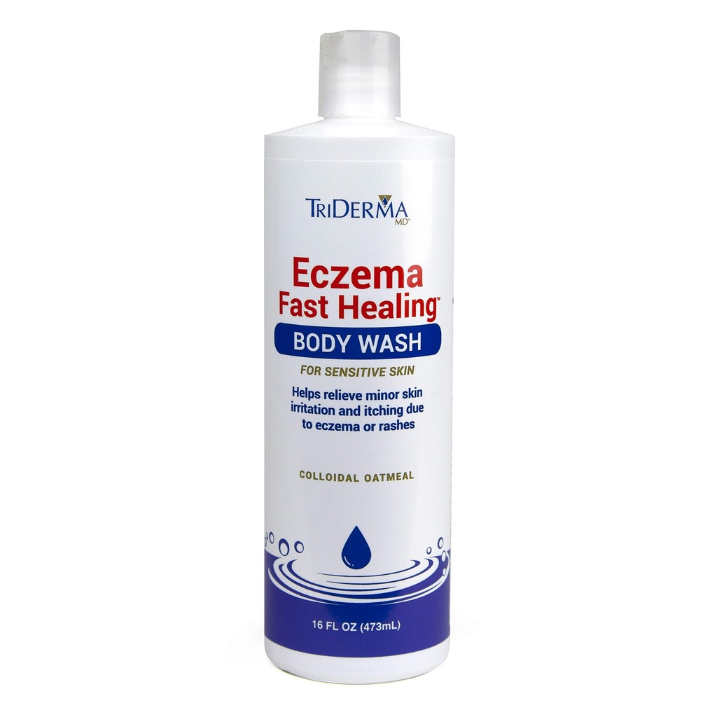TriDerma Eczema Lavado rápido del cuerpo para la piel sensible 16 onzas