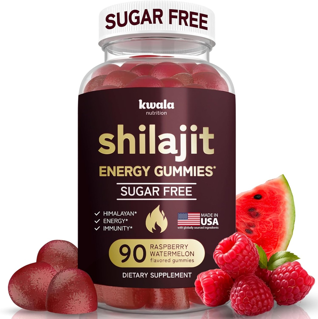 Shilajit Gummies for Men ' Women ← Sugar Free ← Himalayan Pure Shilajit for Men Gummies Silencio con Fulvic Acid ← Non-GMO, Vegan Supplement  90 Count
