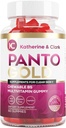 Katherine &amp; Clark Panto Gold Vitamin B5 Pantothenic Acid Gummies for Acne - Hair Skin and Nails Gummies - Biotin, Zinc, Folic Acid Chewable Non-GMO Gluten-Free for Body - Oily Skin Gummies - 60 Condes