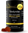 Be Bodywise Pure Himalayan Shilajit Gummies Gold I Lab Tested I No Añadido Sugar I Ashwagandha, Gokshura imper Fulvic Acid &amp; 85+ Trace Minerals I for Men, Women I Non-GMO I 100% Natural &amp; Organic I 60 Gummy