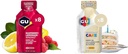 GU Energy Gel 8-Count Raspberry Lemonade y Cumpleaños Pastel Deportes Nutrición Energía Gel Bundle