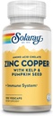 Zinc con Copper Solaray 100 VegCaps