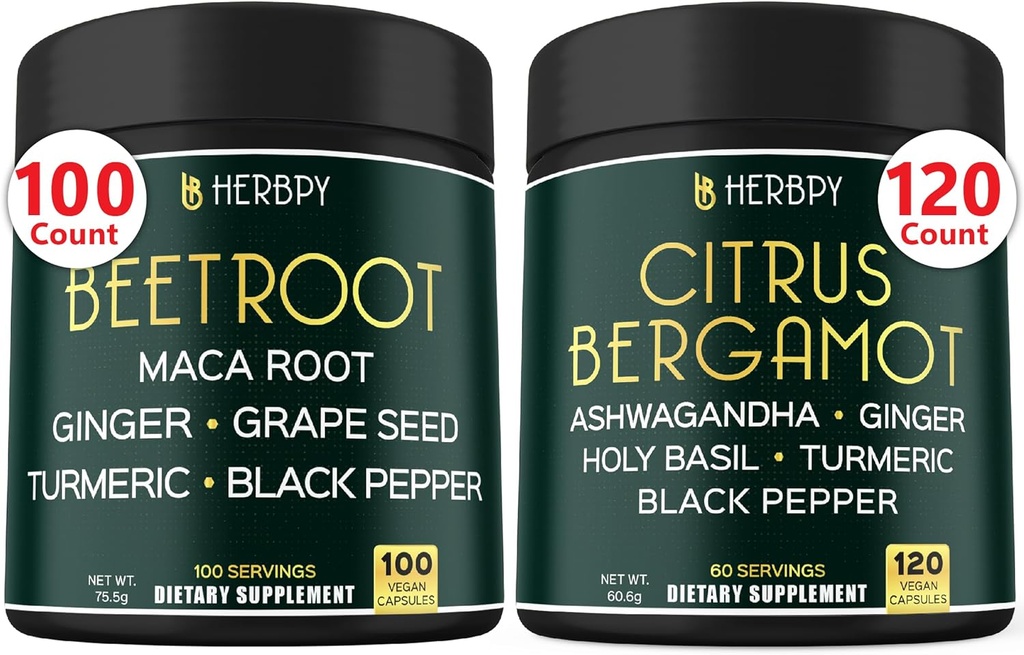 Bundle 6in1 Beet Root Capsules &amp; 6in1 Citrus Bergamot Suplemento