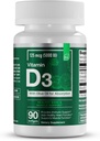 Elementos esenciales D3 Vitaminas 5000 UI Softgels con aceite de oliva para el hueso, musculo, &amp; soporte inmunológico