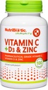 NutriBiotic – Vitamina C + Vitamina D3 &amp; Zinc, 100 cápsulas peru Potent, Soporte integral de inmunes ← Esencial &amp; Antioxidante Suplemento diario TEN Gluten > GMO Gratis