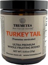 Turquía Tail Mushroom (Trametes versicolor) Fruiting Body – Lab Verified 41.2% Beta-Glucans – Adaptogenic Whole Pieces for Tea – Supports Immune, Gut & Digestive Health – Amber Glass Jar
