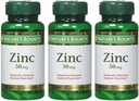Nature's Bounty Zinc 50 mg Caplets 100 ea (Pack of 3)