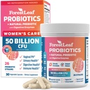 Probióticos para Mujeres, 50 Billones CFU, 26 Strains Únicos, Probióticos de Mujeres y Prebióticos Apoyo Salud Digestiva, w/Cranberry, Hibiscus & D-Mannose para Saldo Vaginal de PH, orina, Gut (30 Caps)