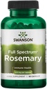 Swanson Full Spectrum Rosemary - Herbal Supplement Promoting Immune Health Support - Natural Formula to Help Defend The Body &amp; Support Global Wellness - (90 Capsules, 400mg Cada uno)
