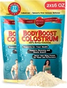BodyBoost Colostrum Whole, 100% Bovine Colostrum Powder, Immune Booster Suplemento con Inmunoglobulina &amp; Lactoferrin, Grass Fed Colostrum, Gut Health, Diverse Intake, 2x16 oz