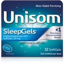 DreamGels Unisom, Noche de dormir, Diphenhydramine HCI 50 mg, 32 SoftGels