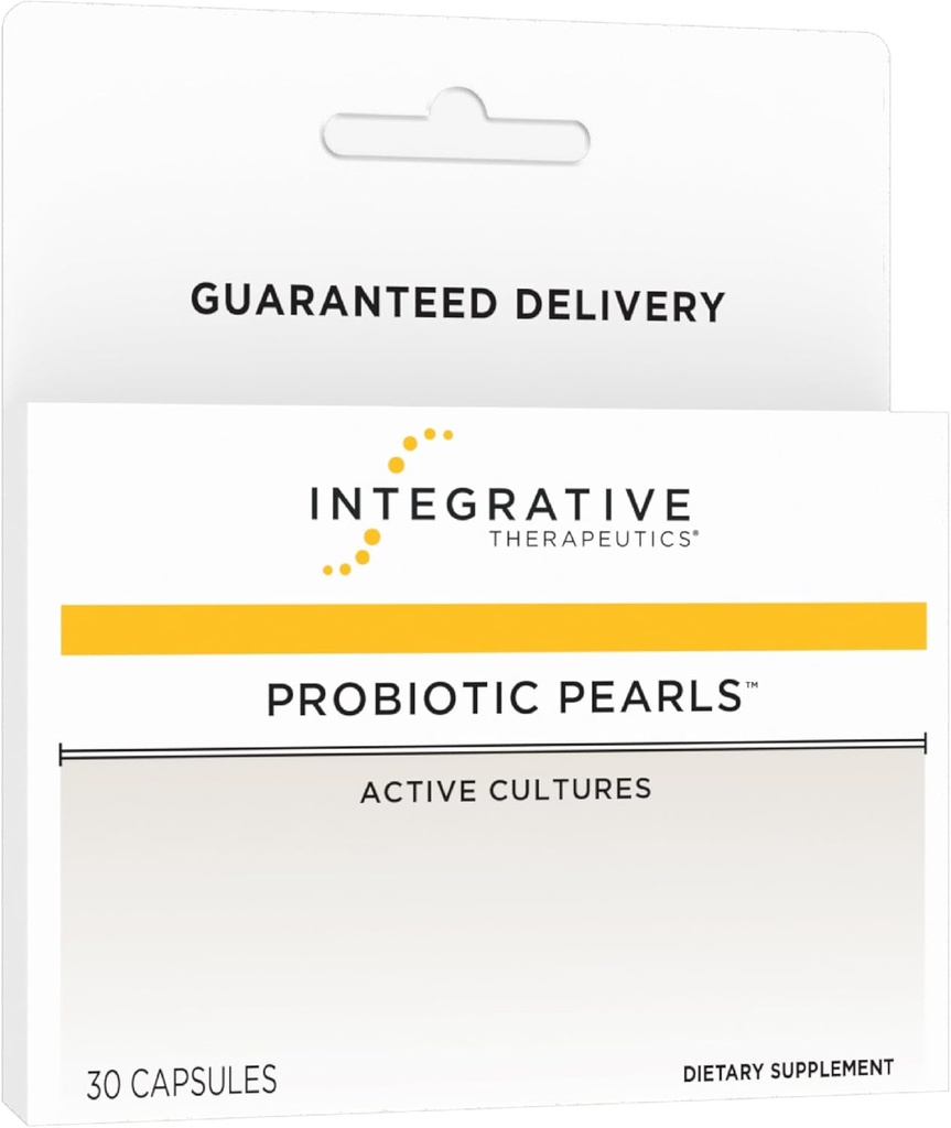 Terapéutica Integrativa Perlas Probióticas - Suplemento Digestivo diario para Gut Health Support* - Cápsulas Probióticas para Immune Health Support* - Soy-Free - 30 Conde (30 Servimientos)
