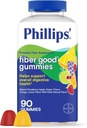 Phillips’ Fiber Good Gummies, Suplemento con Inulina para Adultos y Niños, Fruit Flavored Daily Gummies, 4g de Prebiótico Fiber Per Serving , 90 Conde