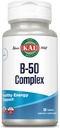 KAL B 50 Complejo, B Complejo Vitaminas para Energía, Metabolismo, Sintesis de las células rojas de la sangre y Soporte inmunitario, con vitamina B12, B6, ácido fólico y otras vitaminas B, Vegan, 50 Serviciones, 50 Tablas