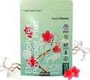 PowderVitamin Electrolytes Powder Plus (100 Servings) Green Tea Ginseng Electrolyte Powder Keto, Sugar Gratis, Rosa Himalayan Salt,1000mg Potasio, 150 mg de calcio, 150 mg de magnesio, Hidratación Powder