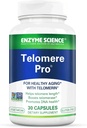 Enzyme Science Telomere Pro ← Apoya la Salud Celular, la Producción Energética y el Envejecimiento Saludable Formulado con Vitamina D3, Rhodiola y Astragalus peru Natural Telomerase Suplemento, 30 Servimientos