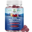 Gummies de magnesio para niños - Calma Relajando Mg Citrate Suplemento con Raspberry Flavor - Suplemento de magnesio calma para musculos de salud y apoyo cardíaco saludable - Mag Citrate Gummies - 90 Cuenta Pack