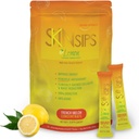 Skin Health &amp; Energy Boost Drink Mix- Sugar Free, SOD B (TM), Antioxidantes del concentrado de melón francés, en los paquetes Go Stick, Lemon, 10 Pack