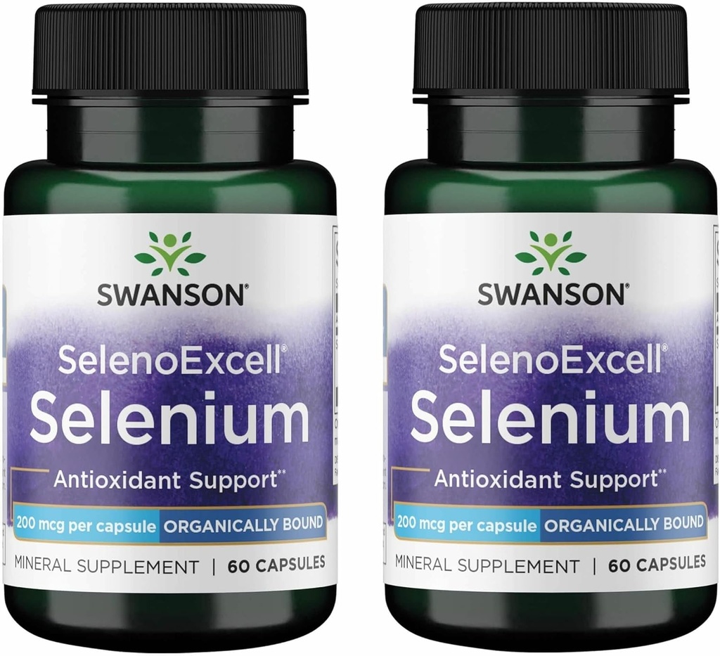 Swanson Selenoexcell Selenium 200 mcg 60 cápsulas (2 Pack)